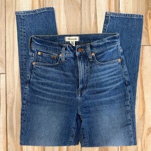 Madewell High-Rise Straight Jeans - Medium Wash Blue